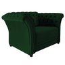 Kit 2 Poltronas e Namoradeira Chesterfield Sofia Suede Verde - 2