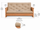 Ver imagem 6 de Sofá-Cama Futon Lazy Casal