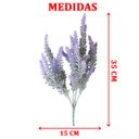 Ver imagem 5 de 4 Ramos Plantas Lavanda Artificiais Roxo com 35 Folhas 40cm