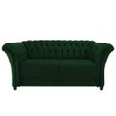 Ver imagem 2 de Namoradeira Chesterfield Sofia Suede Verde - ADJ Decor