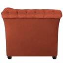 Ver imagem 5 de Namoradeira Chesterfield Sofia Suede Terracota - ADJ Decor