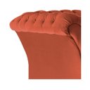 Ver imagem 7 de Namoradeira Chesterfield Sofia Suede Terracota - ADJ Decor