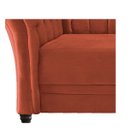 Ver imagem 6 de Namoradeira Chesterfield Sofia Suede Terracota - ADJ Decor