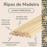 40 Ripas para Artesanato Repac Madeiras Pinus 1,5x0,5x100cm - 3