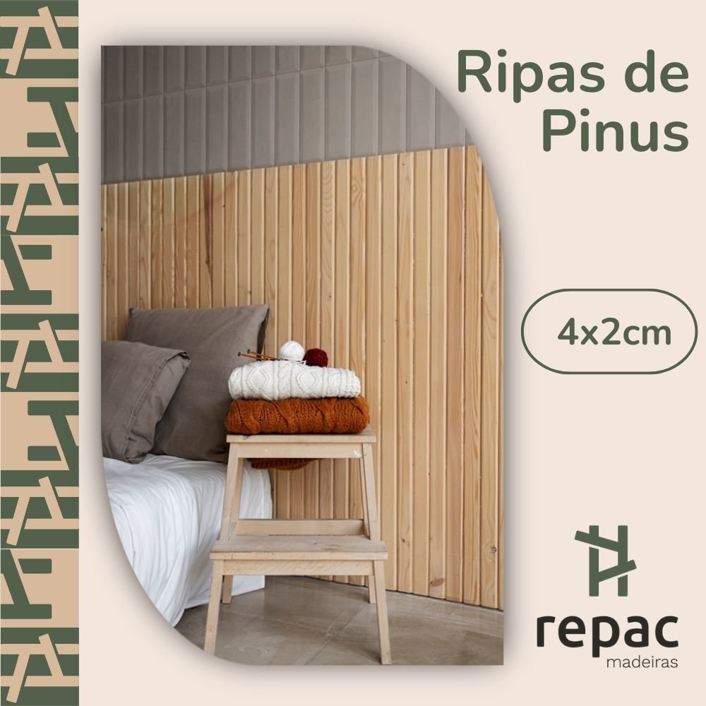 10 Ripas para Artesanato Repac Madeiras Pinus 4x2x70cm - 2