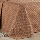 Ver imagem 4 de Kit Cobre Leito Colcha Vênus Queen Dupla Face Micropercal 200 Fios Liso 3 Peças - Terracota Casa Sca
