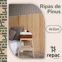 Ver imagem 2 de 20 Ripas para Artesanato Repac Madeiras Pinus 4x2x40cm