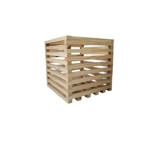 Vaso Cachepot Para Floreiras Vaso Pra Orquídea Flores - Madeira Ripado Rústico 30x30x30