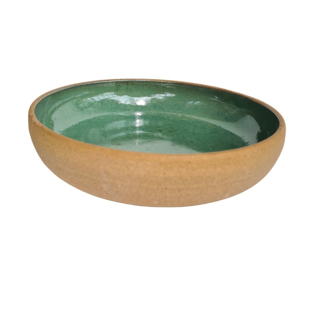 Pasta Bowl cerâmica Verde Pântano 700ml para massas e sopa