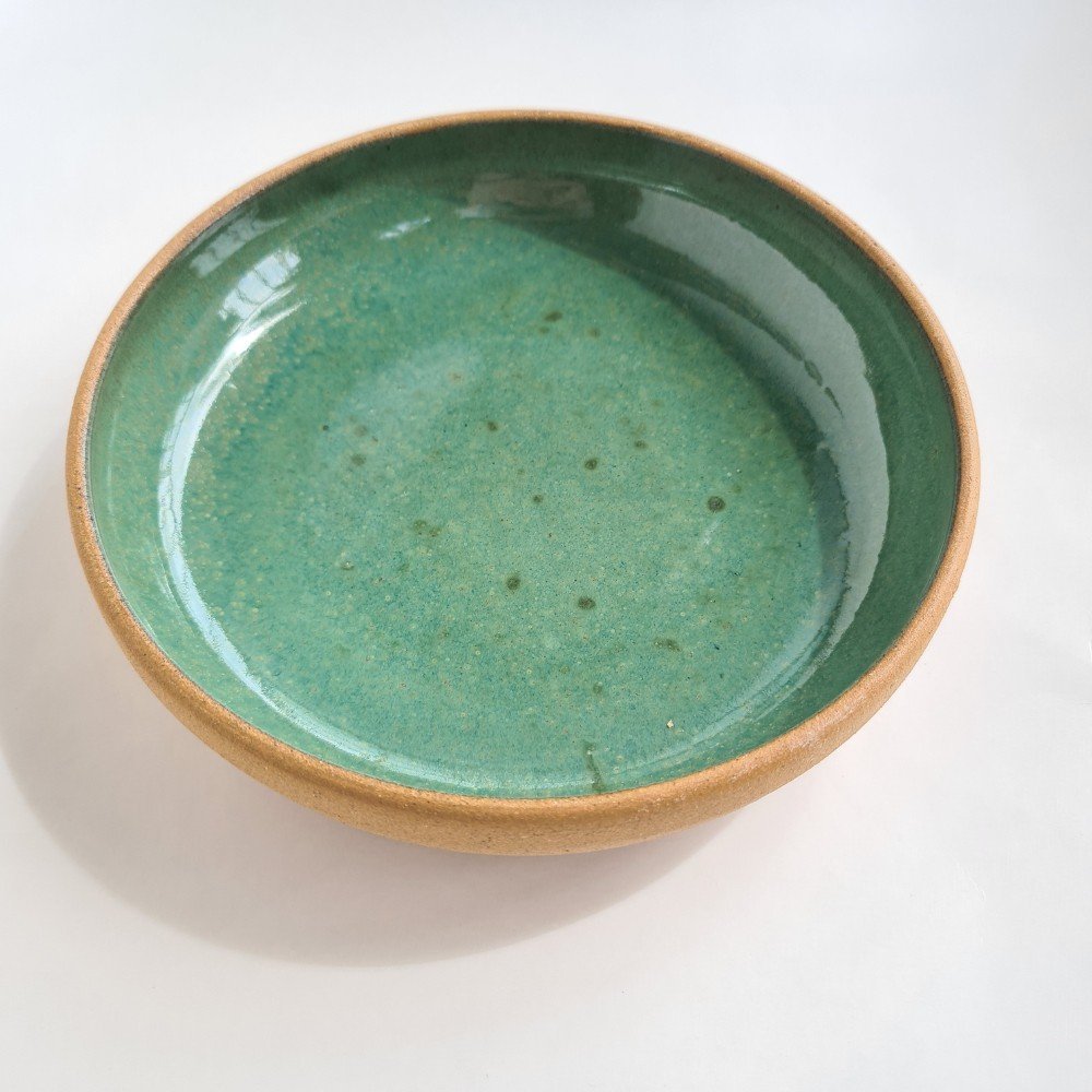 Pasta Bowl cerâmica Verde Pântano 700ml para massas e sopa - 8