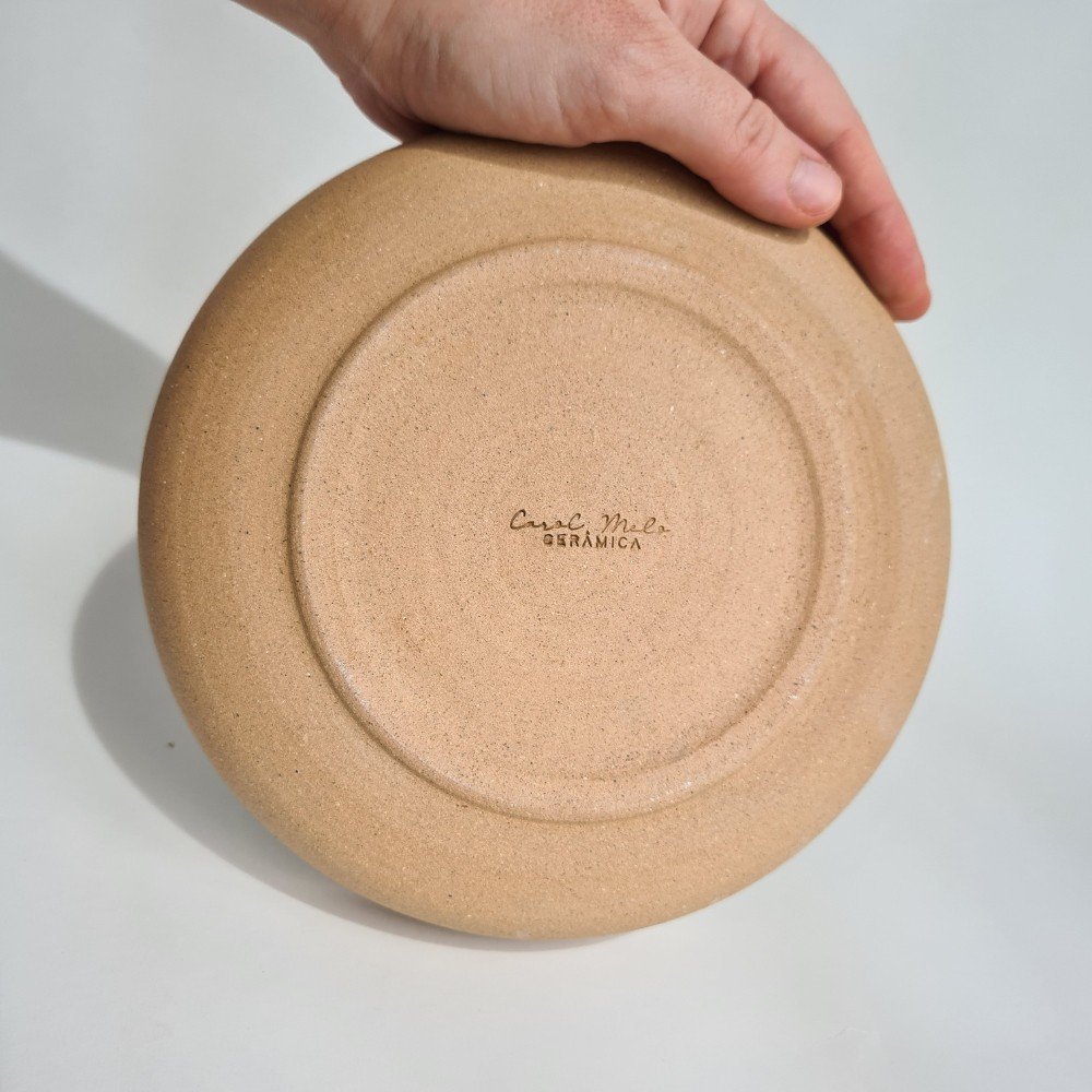 Pasta Bowl cerâmica Verde Pântano 700ml para massas e sopa - 9