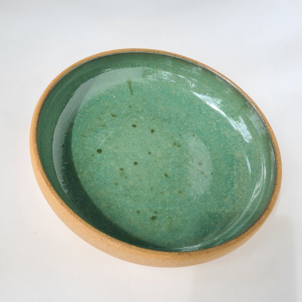 Pasta Bowl cerâmica Verde Pântano 700ml para massas e sopa - 4