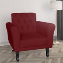 Ver imagem 4 de Poltrona Decorativa Classic Capitonê Suede Diversas Cores - DS Estofados - Bordô