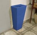 Ver imagem 6 de Kit 3 Vaso Planta 60x30 Trapézio Parede Polietileno BGPLASTICOS V17 AZUL ESCURO 013