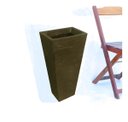 Ver imagem 4 de Kit 3 Vaso Planta 60x30 Trapézio Parede Polietileno BGPLASTICOS V17 AZUL ESCURO 013