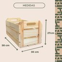 Ver imagem 4 de Caixote Grande para Decoração Repac Madeiras Pinus 58x30x27