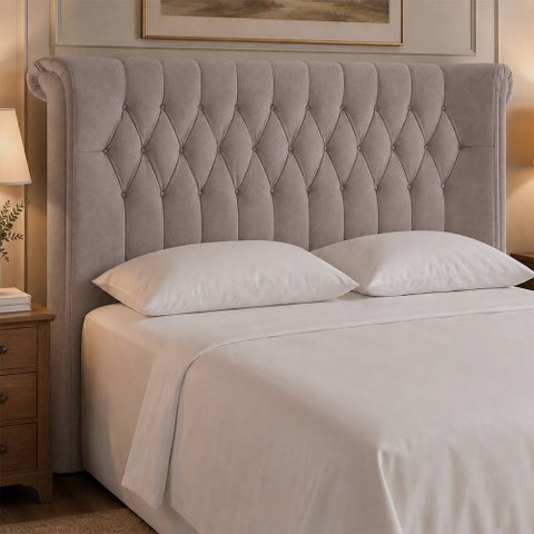 Cabeceira para Cama Box Queen 202cm Sophy Veludo Nobre Avelã - Sallar Home