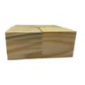 20 Tocos para Artesanato Repac Madeiras Pinus 9x7x7Cm - 1