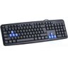 Teclado gamer usb teclas azul multimidia com fio computador notebook pc - 2