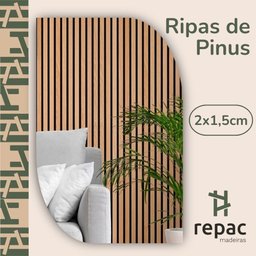 20 Ripas para Artesanato Repac Madeiras Pinus 2x1,5x70cm - 2