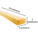 Ver imagem 4 de 20 Ripas para Artesanato Repac Madeiras Pinus 2x4x70Cm