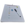 Quadro planejamento semanal lousa planner recados agenda magnetica com caneta e ima - 3