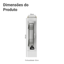 Ver imagem 4 de Balcão Porta-Temperos 20 cm 1 Porta (sem Tampo) Branco/Crema Vik Madesa