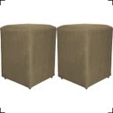 Ver imagem 1 de Kit 2 Puff Decorativo Dado Para Sala Recepção Manicure, Escritório E Consultório Suede
