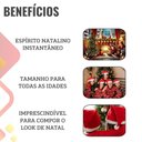 Ver imagem 3 de Gorro de Natal Papai Noel Vermelho Feltro - 10 Unidades