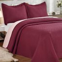 Ver imagem 3 de Colcha Siena Double - Casal - Vinho - Dupla Face - C/ Porta Travesseiro - Eurotêxtil