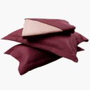 Ver imagem 1 de Colcha Siena Double - Casal - Vinho - Dupla Face - C/ Porta Travesseiro - Eurotêxtil