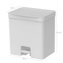Ver imagem 3 de Lixeira Pedal Aro Interno 20 Litros Trium Branco ou