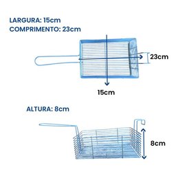 Fritadeira Industrial Profissional 1 Cuba 5l C/ Tampa - 5