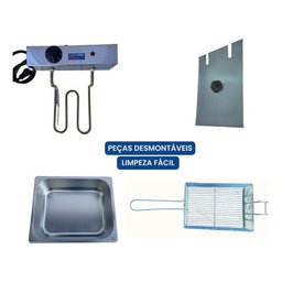 Fritadeira Industrial Profissional 1 Cuba 5l C/ Tampa - 4