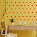 Ver imagem 4 de Adesivo Parede Infantil Quarto Sala Coração 5x6cm Vermelha