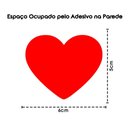 Ver imagem 7 de Adesivo Parede Infantil Quarto Sala Coração 5x6cm Vermelha
