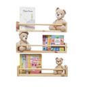 Ver imagem 2 de Prateleira Decorativa de Madeira Porta Livros Dulce Slim