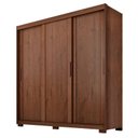 Ver imagem 1 de Guarda Roupa Casal Confort 3 Portas 4 Gavetas Jacarandá Fosco - Zanzini
