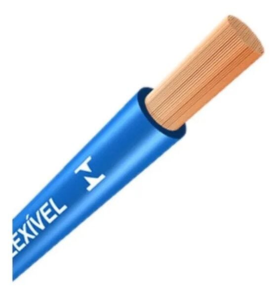 Fio Cabo Elétrico Flexível 1,5mm 450/750V 20 Metros Azul - 3