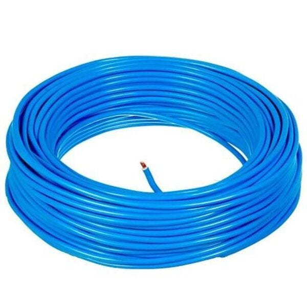 Fio Cabo Elétrico Flexível 1,5mm 450/750V 20 Metros Azul - 2