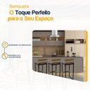 Ver imagem 3 de Kit 3 Banquetas Quadrada Junco Cappuccino para Balcão Ilha Cozinha Área Gourmet Bancada Piscina Bar