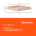 Ver imagem 3 de Prato para Vaso Quadrado Bege 29 Afort