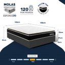 Ver imagem 4 de Cama Box com Colchão de Molas Ensacadas Pillow Top Black Spring D70 Casal 138cm