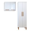 Ver imagem 2 de Lavanderia Modulada 1 Armário Multiuso e Armário Aéreo São Gonçalo