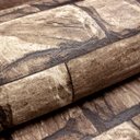 Ver imagem 6 de Papel de Parede Pedra 3d Bege Escuro Vinilico Lavável+ Cola para Aplicação