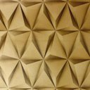 Ver imagem 2 de Papel de Parede 3d Geométrico Dourado + Cola | 156-360103s