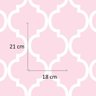 Papel de Parede Infantil Rosa Geométrico + Cola | 181126bb - 4