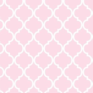 Papel de Parede Infantil Rosa Geométrico + Cola | 181126bb