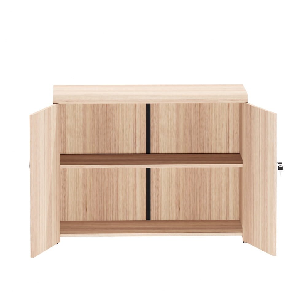 Armario Baixo 02 Portas Pe40 Pandin 80 Cm Noce Naturale - 2