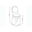 Ver imagem 2 de Conjunto: Mesa de Cozinha 1556 Aço 136cm + 6 Cadeiras 190 Prata/Freijo - Prata/Corano Cacau -